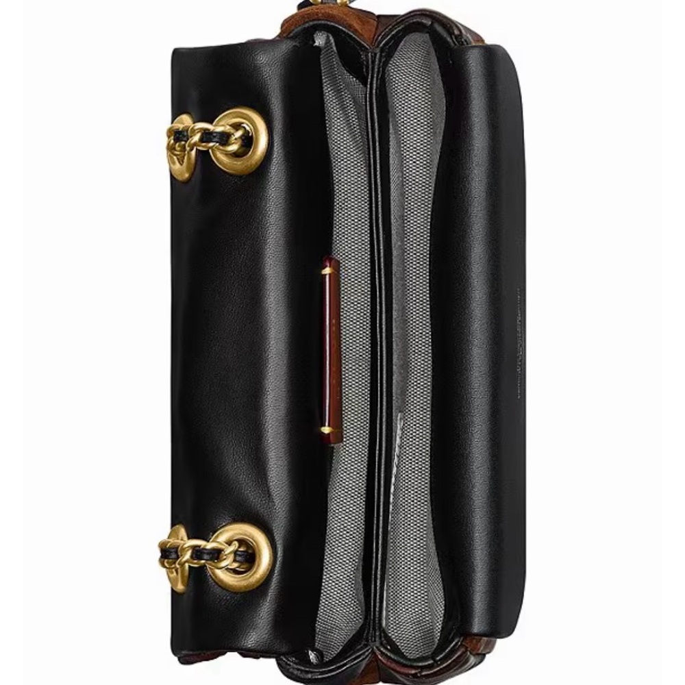 Coach Quilted Patchwork Leather & Suede Shoulder Bag - Picture 8 of 8